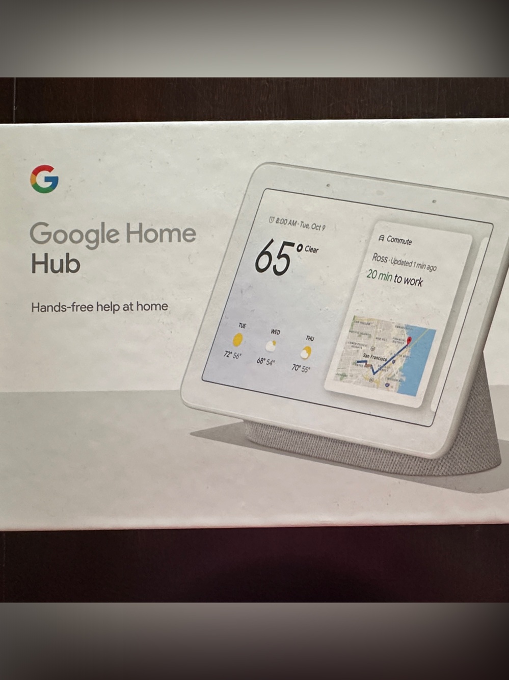 google Home Hub Smart Display - White and Gray